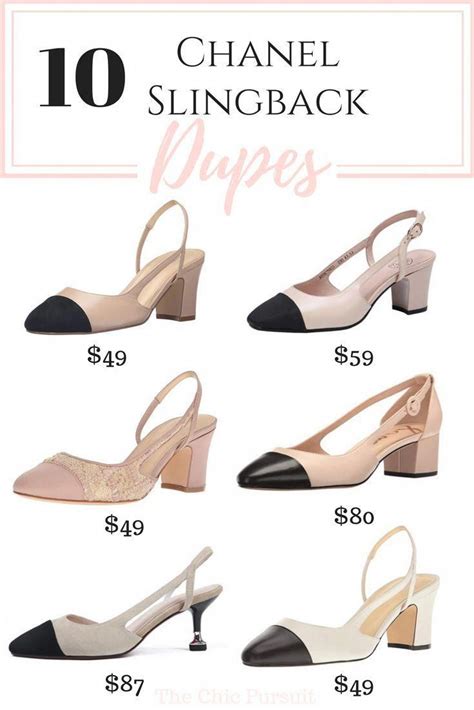 chanel two tone slingback dupes.